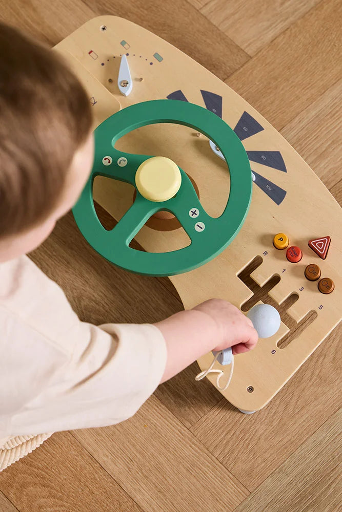 Houten activiteitenbord - Auto