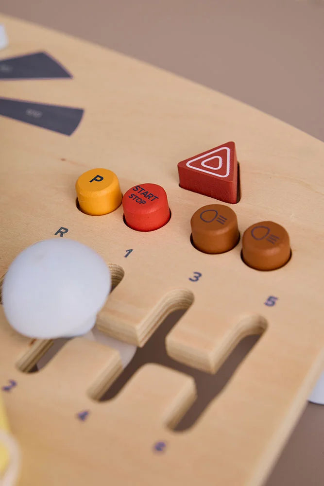 Houten activiteitenbord - Auto