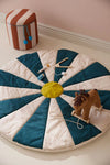 Circus speelkleed - Blauw (112 cm)