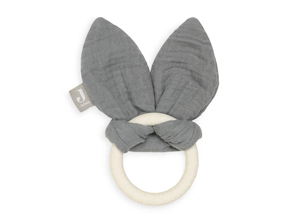 Siliconen bijtring Bunny - Storm Grey