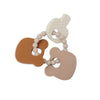 Teething ring silicone key ring Teddy Bear
