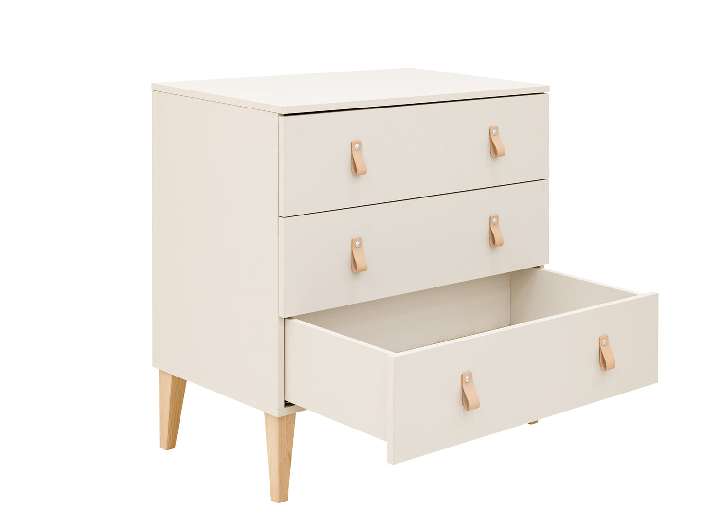 Bopita Amira commode met 3 laden - Dune/Naturel