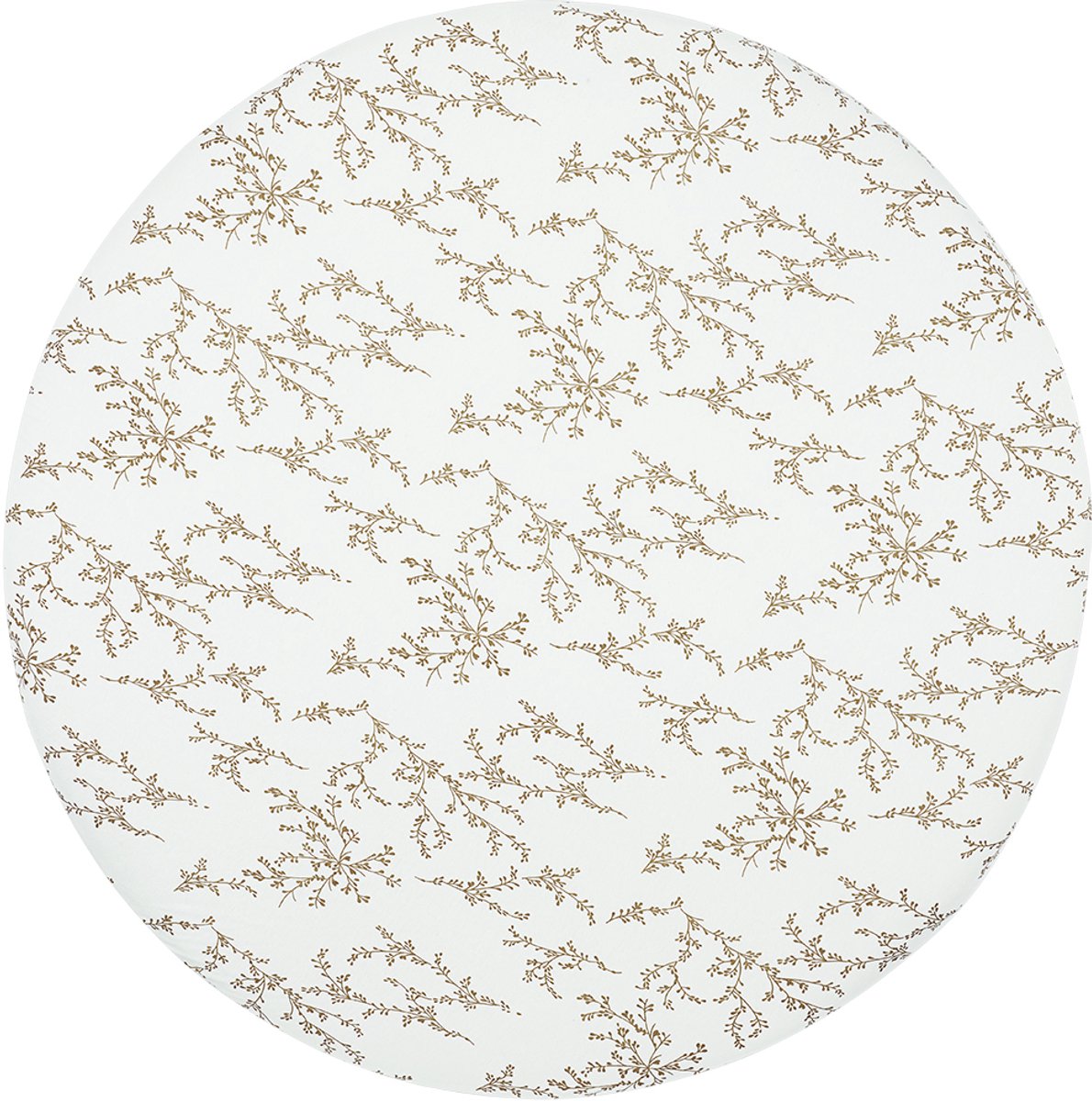 Boxmatras hoeslaken rond (90/95cm) - Sand Branches