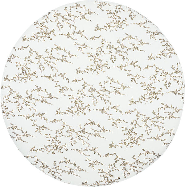 Boxmatras hoeslaken rond (90/95cm) - Sand Branches