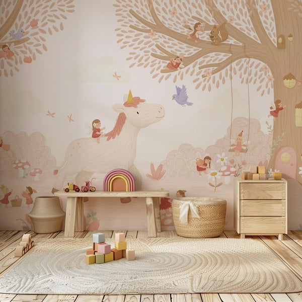 Wallpaper Unicorn Fairyland - Natural