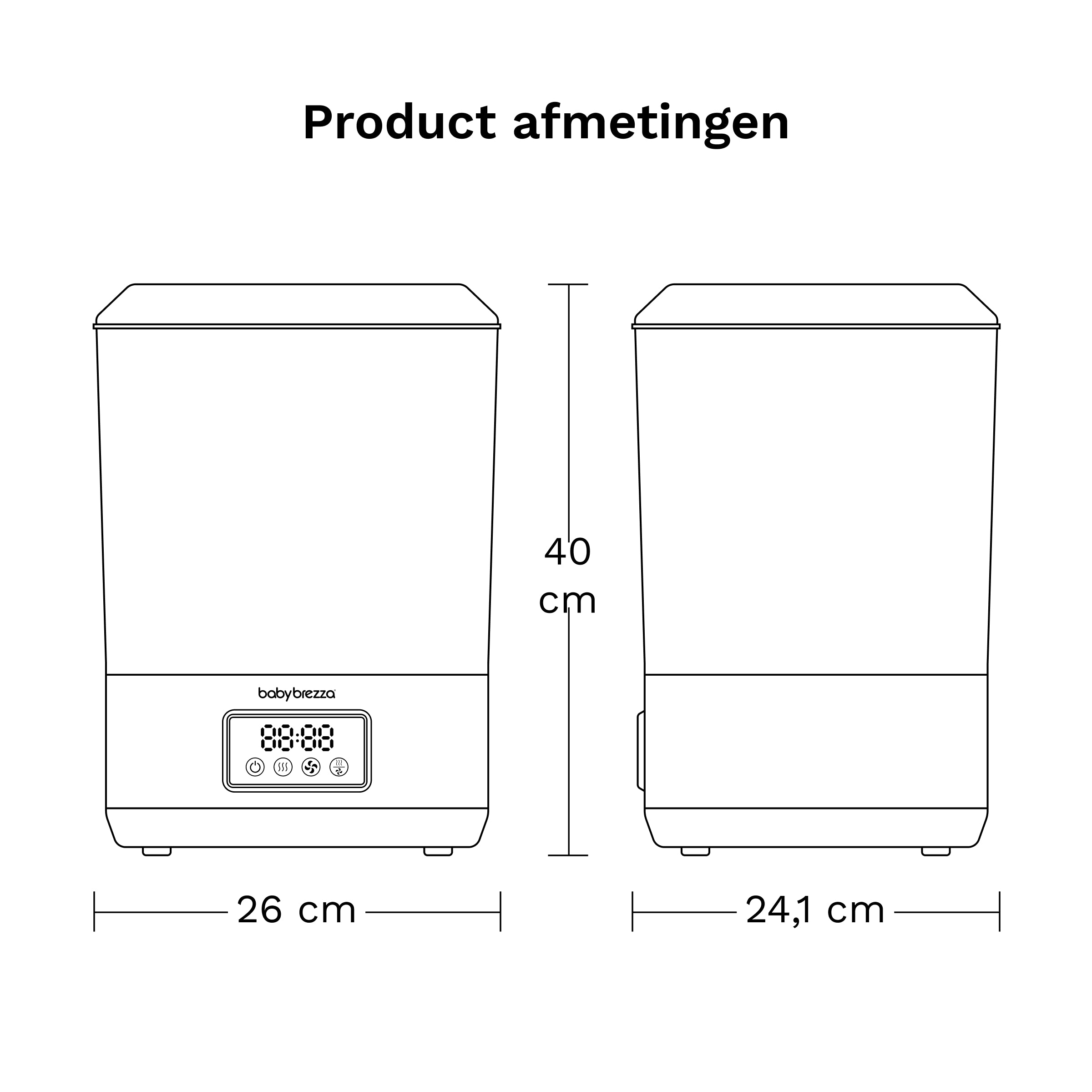 Babyfles sterilisator & droger Pro - Black