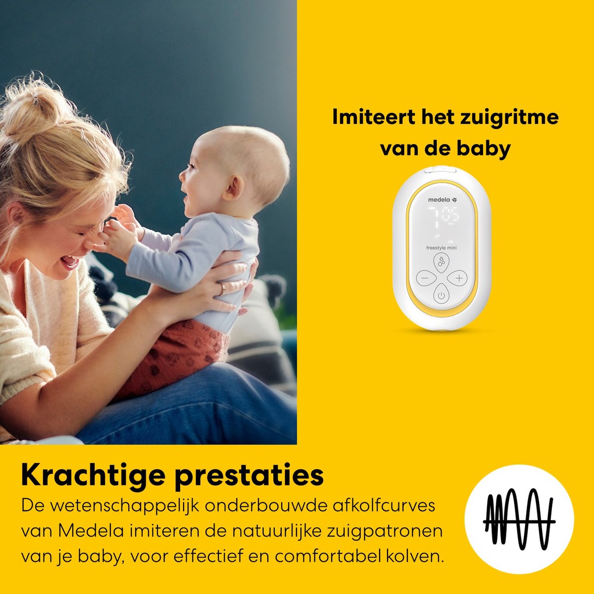 Freestyle™ Mini dubbele elektrische borstkolf