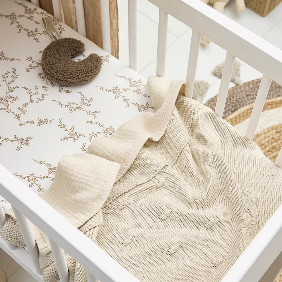 Blanket Knots (100x150) - Soft Sand