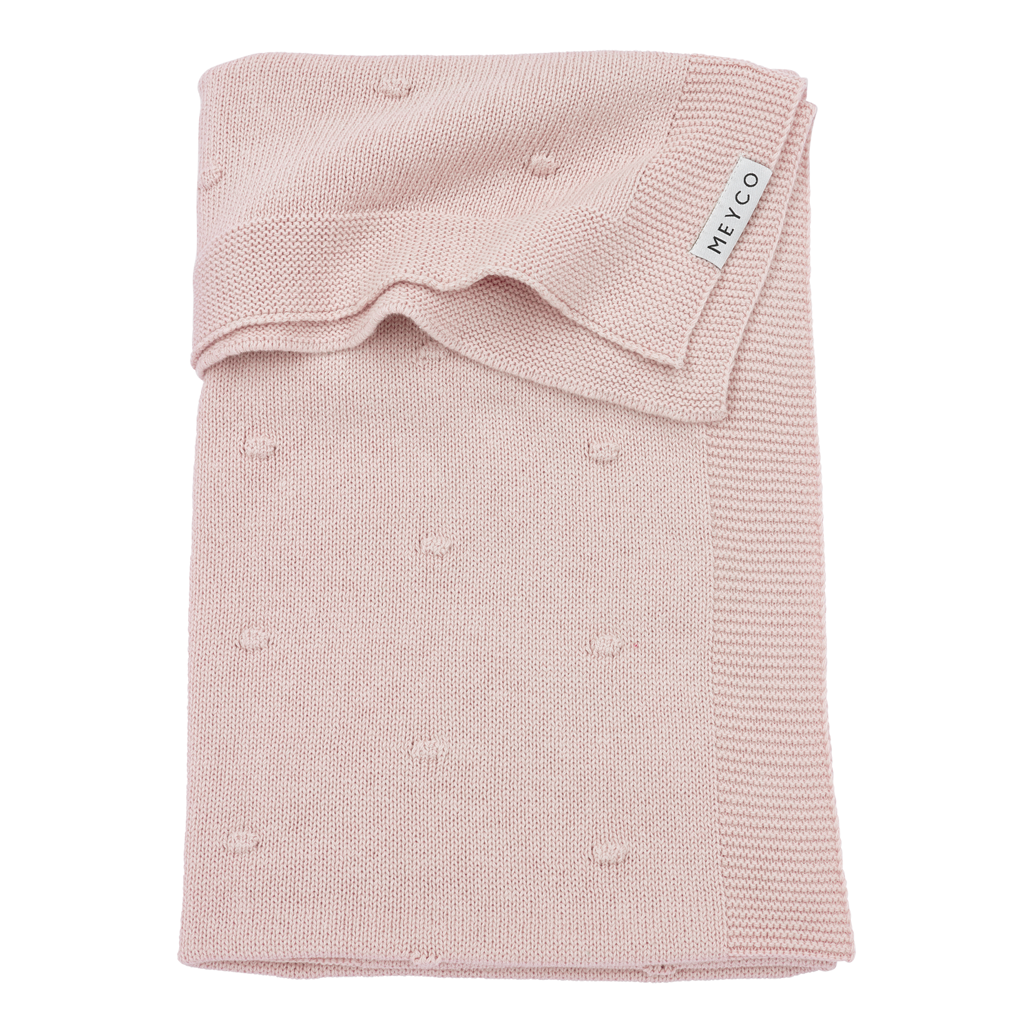 Deken Mini Knots (100x150) - Soft Pink