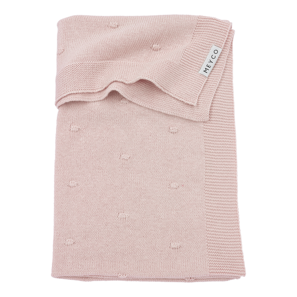 Deken Mini Knots (100x150) - Soft Pink