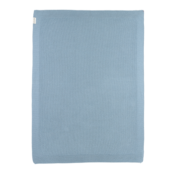 Crib Blanket Mini Relief (100x150 cm) - Jeans Blue