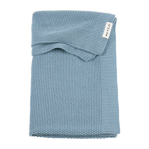 Crib Blanket Mini Relief (100x150 cm) - Jeans Blue