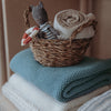 Crib Blanket Mini Relief (100x150 cm) - Jeans Blue