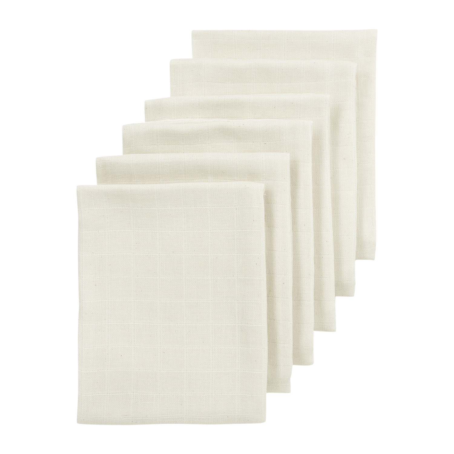 Hydrofiele washandjes 6-pack - Nature