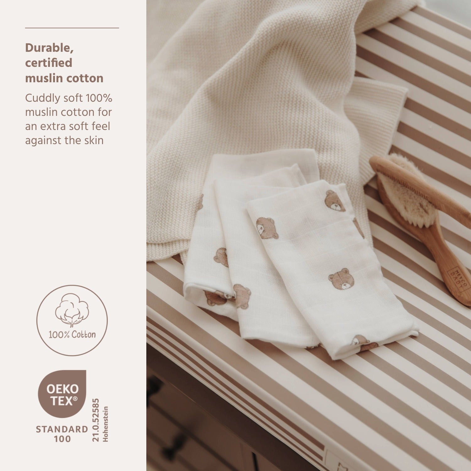 Hydrofiele washandjes 3-pack - Bear