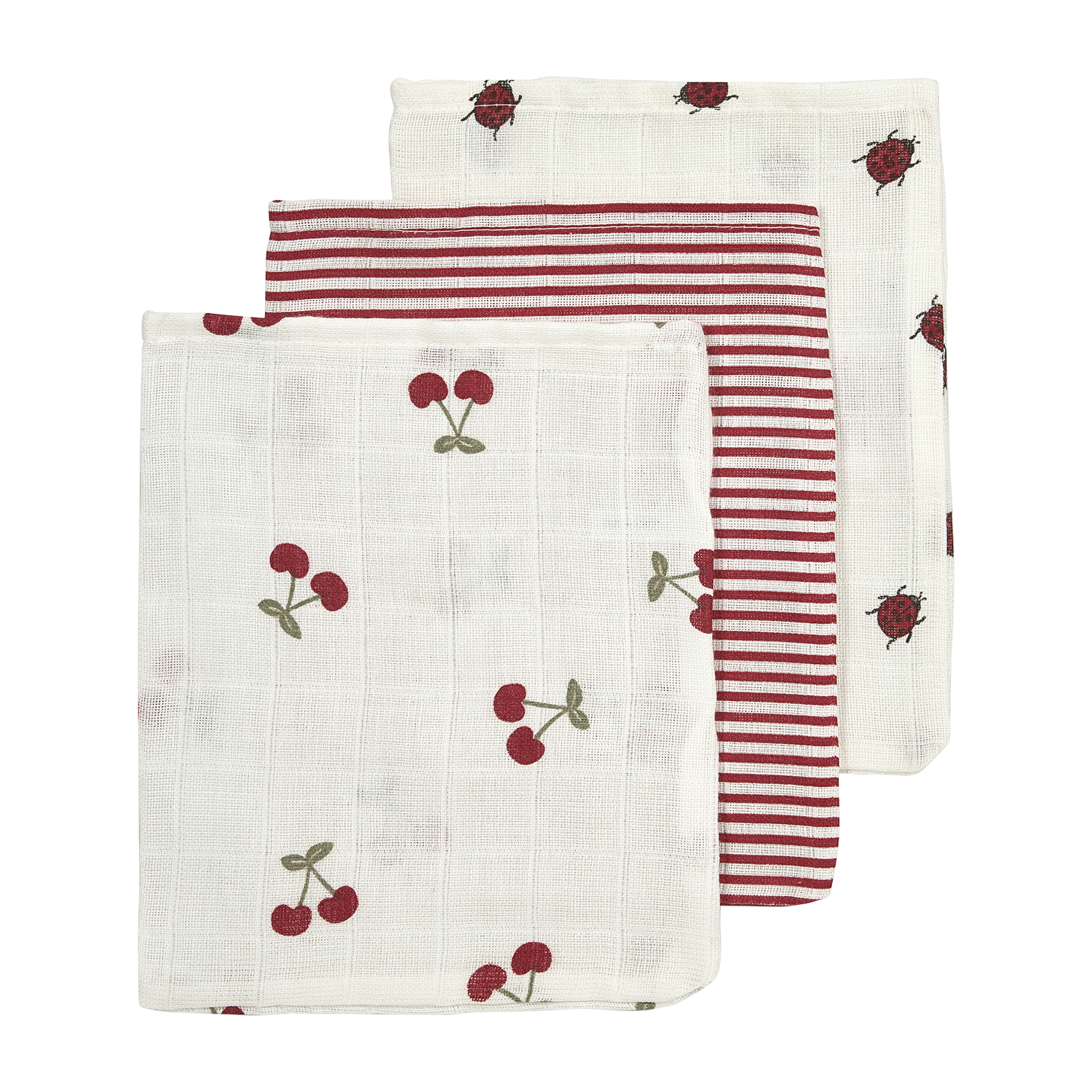 Hydrofiele washandjes 3-pack - Girly Garden