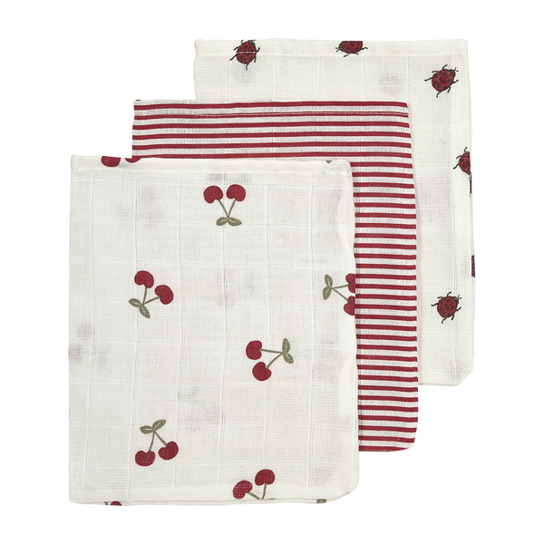 Hydrofiele washandjes 3-pack - Girly Garden