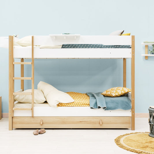 Bopita Lisa bunk bed 90x200 - White/Natural