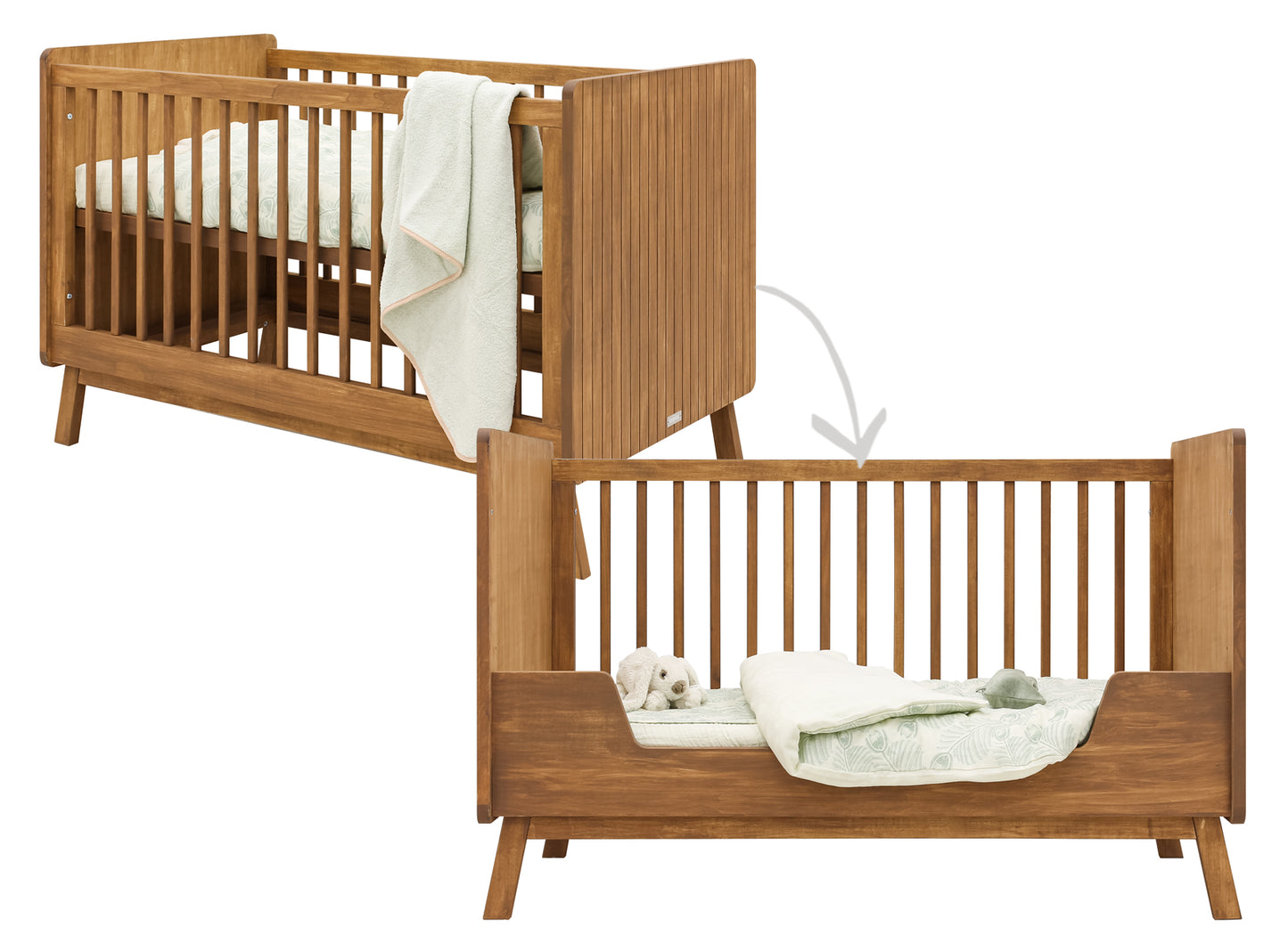 Bopita Senna bedbank 70x140 - Rose Wood