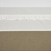 Crib sheet Ruffle (75x100 cm) - Natural