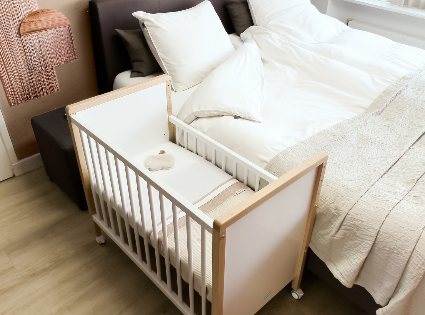 Bopita Co-sleeper Flo - White/natural