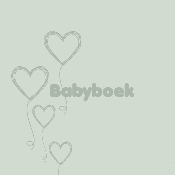 Babyboek zachtgroen