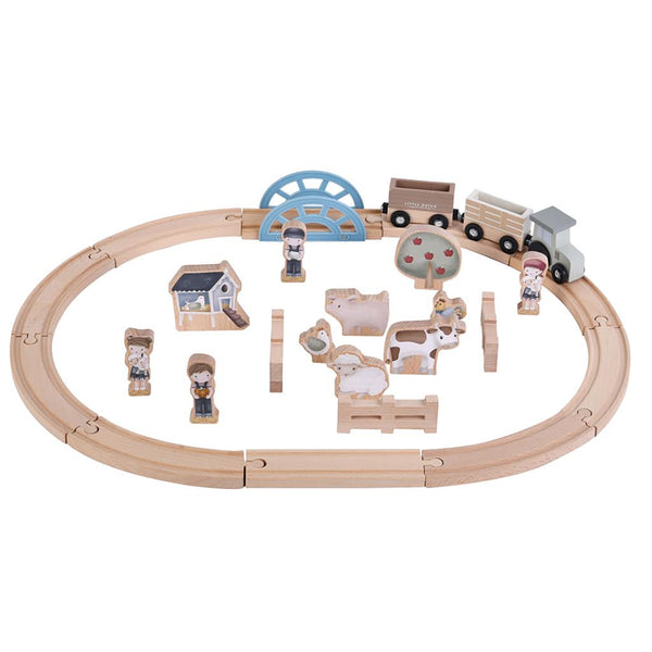 Houten treinset - Little Farm