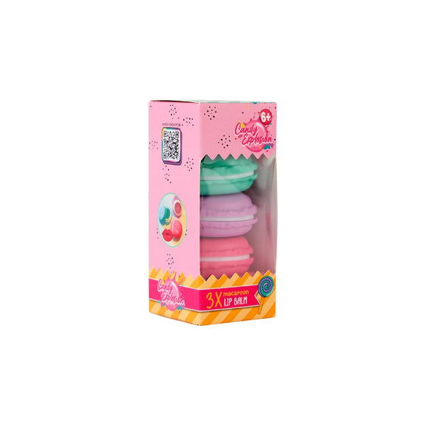 Candy Lip Balm Macaron 3-Pack