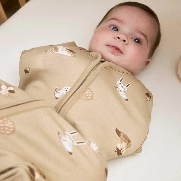 Cocoon swaddle sleeping bag - Sand Branches