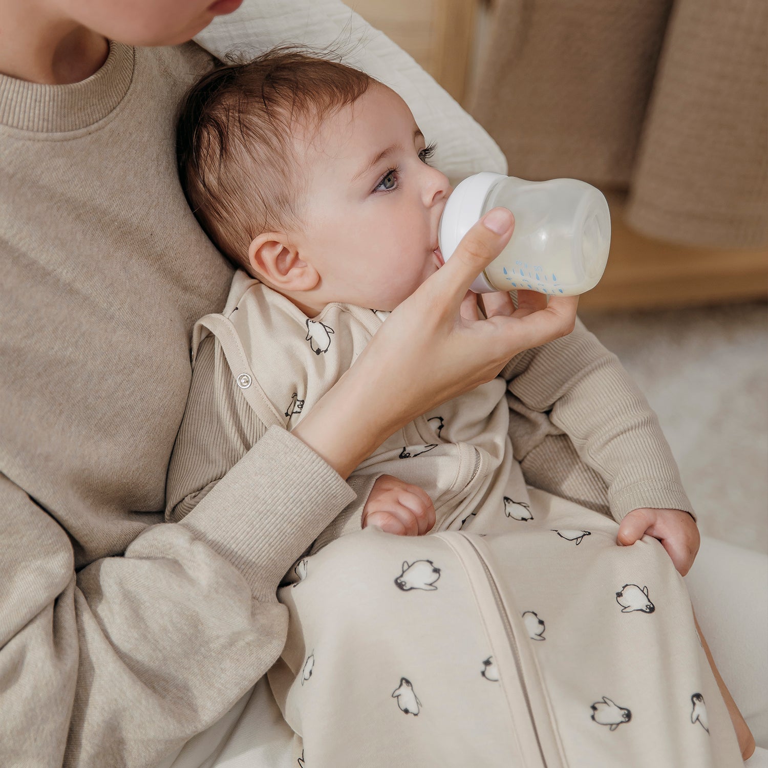 Cocoon swaddle sleeping bag - Sand Branches