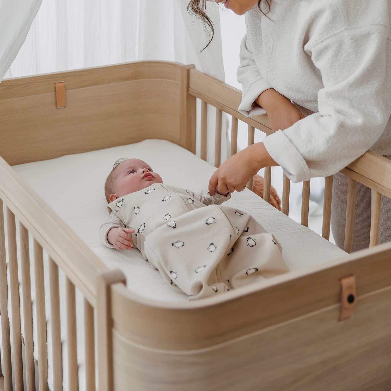 Cocoon swaddle sleeping bag - Sand Branches