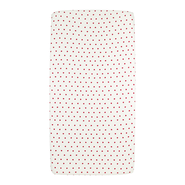 Hoeslaken co-sleeper (50x90 cm) - Sweet Heart Red