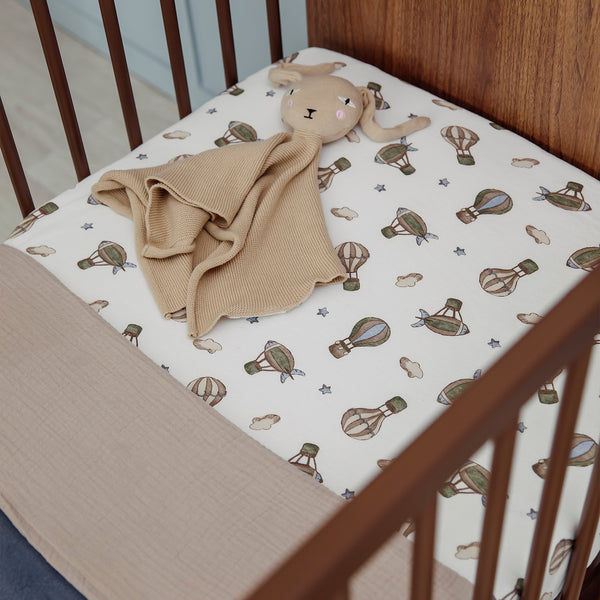 Hoeslaken co-sleeper (50x90 cm) - Air Balloons