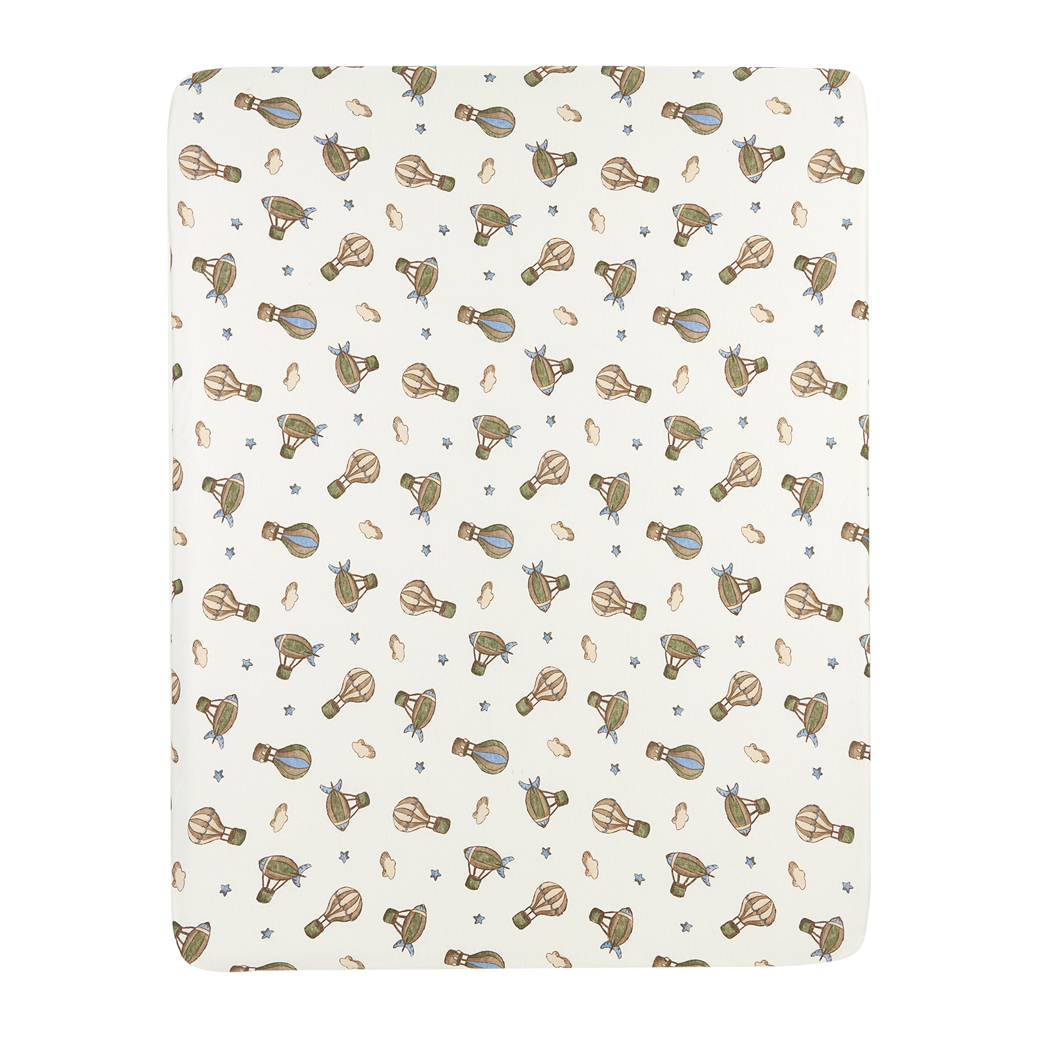 Boxmatras hoeslaken (75x95cm) - Air Balloons