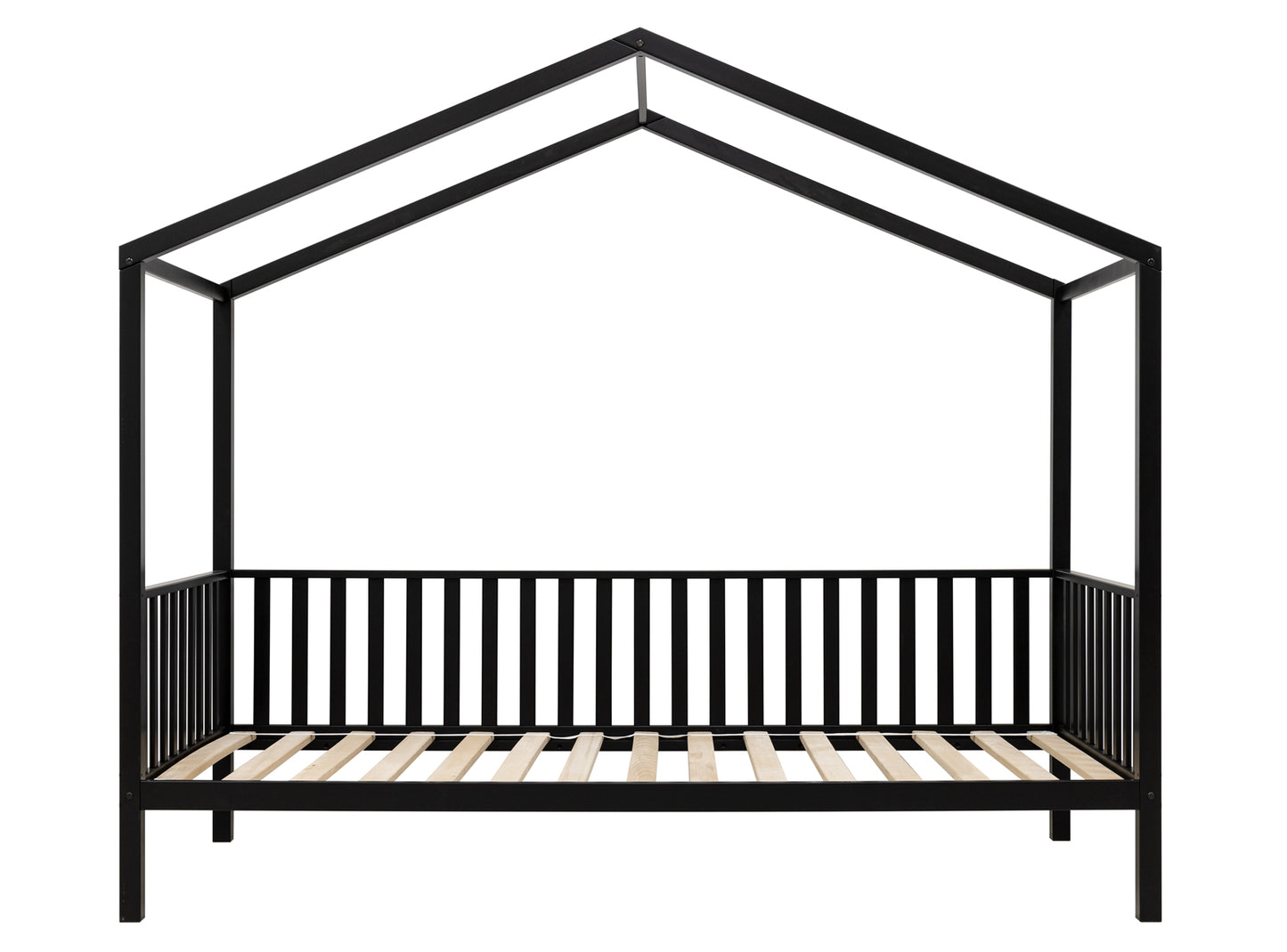 Bopita Robin Huisbed met poten 90x200 - Mat Zwart