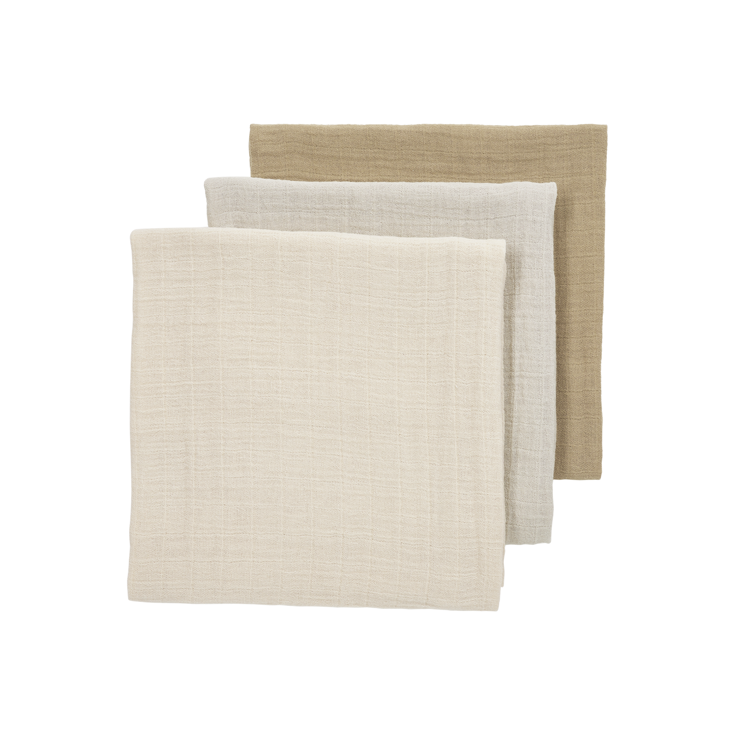 Hydrophilic washcloths 3-pack - Off-white/Soft Sand/Taupe
