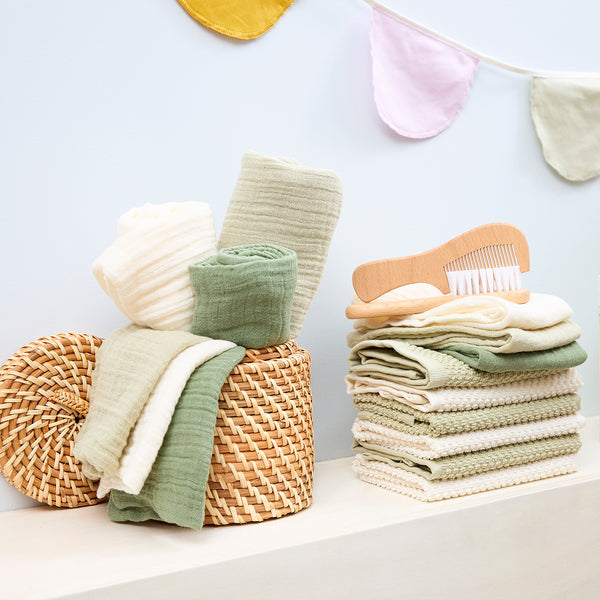 Swaddle 120x120cm 2-pack pre-washed (various colours)