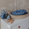 Hydrofiele doeken 2-pack - 70x70 cm - Fat Stripe Jeans Blue