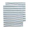 Hydrofiele doeken 2-pack - 70x70 cm - Fat Stripe Jeans Blue