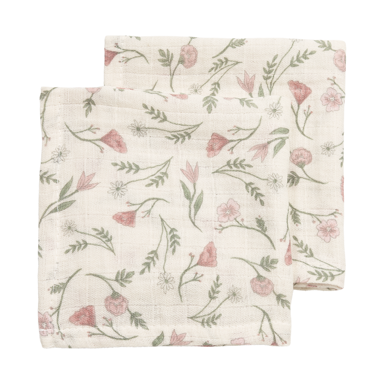 Hydrofiele monddoekjes 2-pack - Flower Multicolor