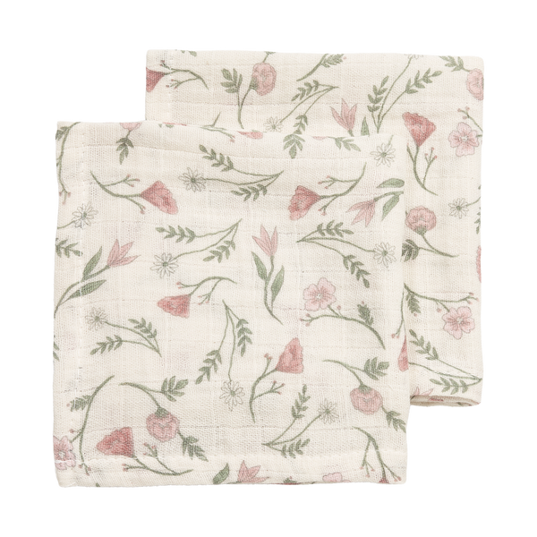 Hydrofiele monddoekjes 2-pack - Flower Multicolor