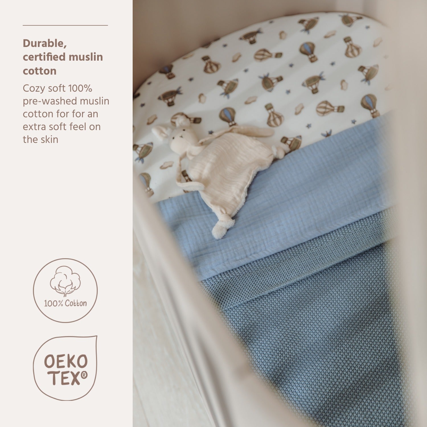 Hydrofiele laken/deken (100x150 cm) - Jeans Blue