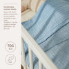 Hydrofiele laken/deken 75x100 cm - Jeans Blue