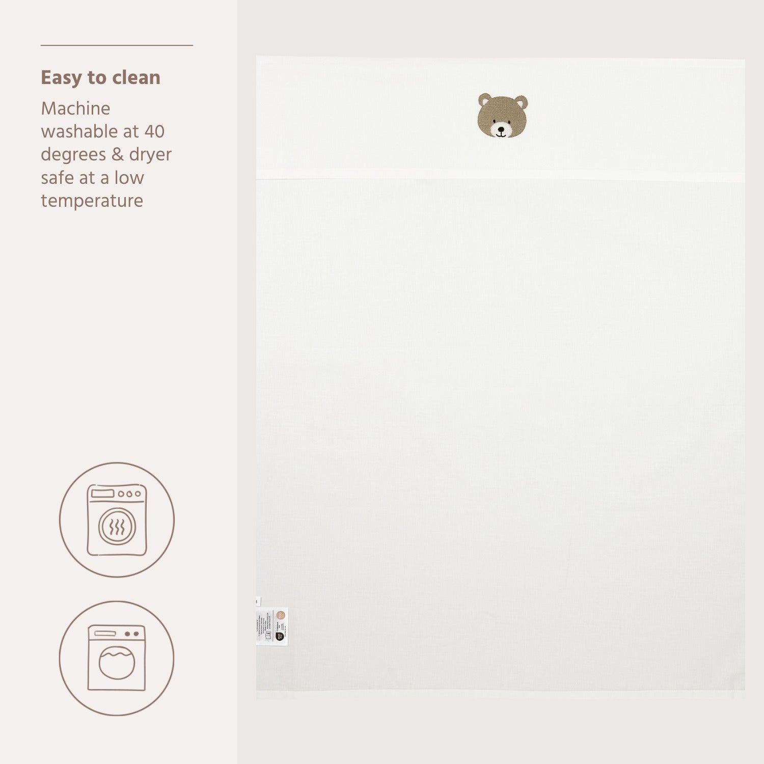 Wieglaken Bear (75x100 cm) - Sand