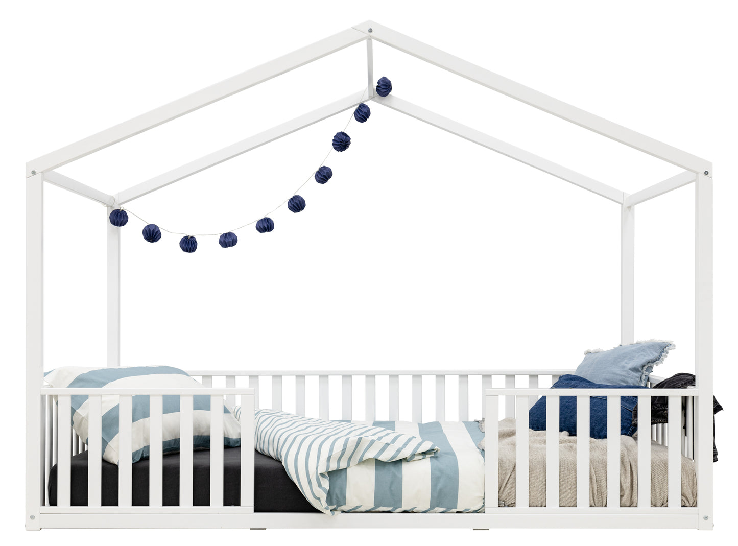 Bopita Robin House bed with legs 90x200 - White