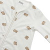Round sleeping bag with fixed sleeves - Sweet Hearts Sand (1.0 TOG)