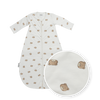 Round sleeping bag with fixed sleeves - Sweet Hearts Sand (1.0 TOG)