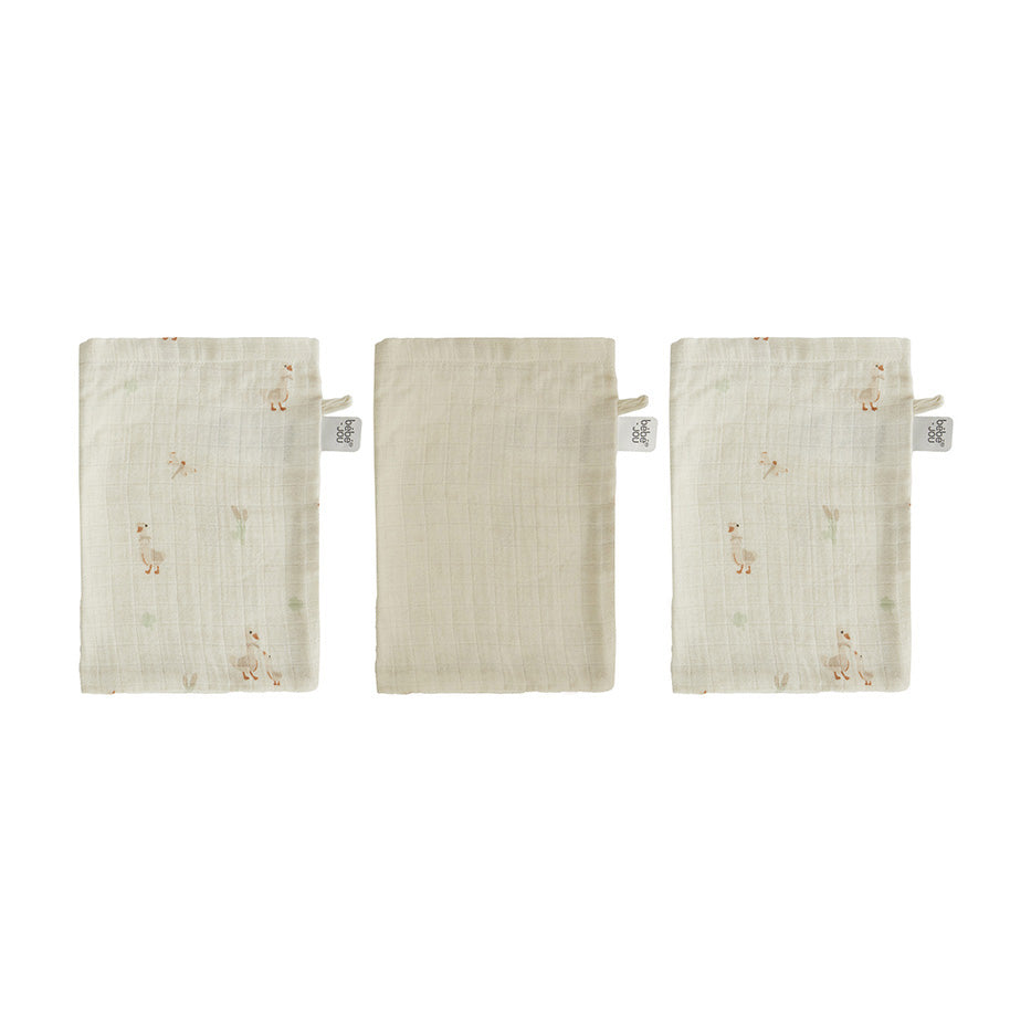 3-pack Washandjes Dear Goose