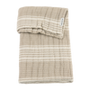 Wiegdeken pre-washed hydrofiel jacquard (75x100cm) - Stripe Sand
