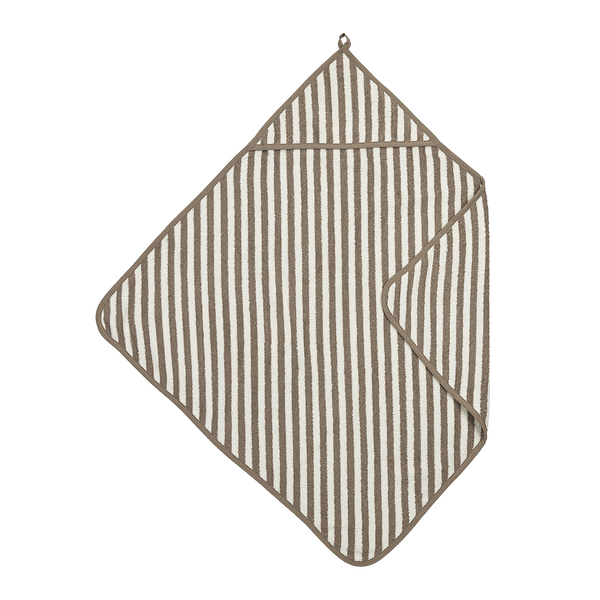 Badcape Stripe - Taupe